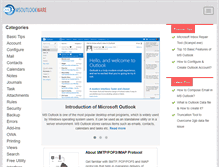 Tablet Screenshot of msoutlookware.com